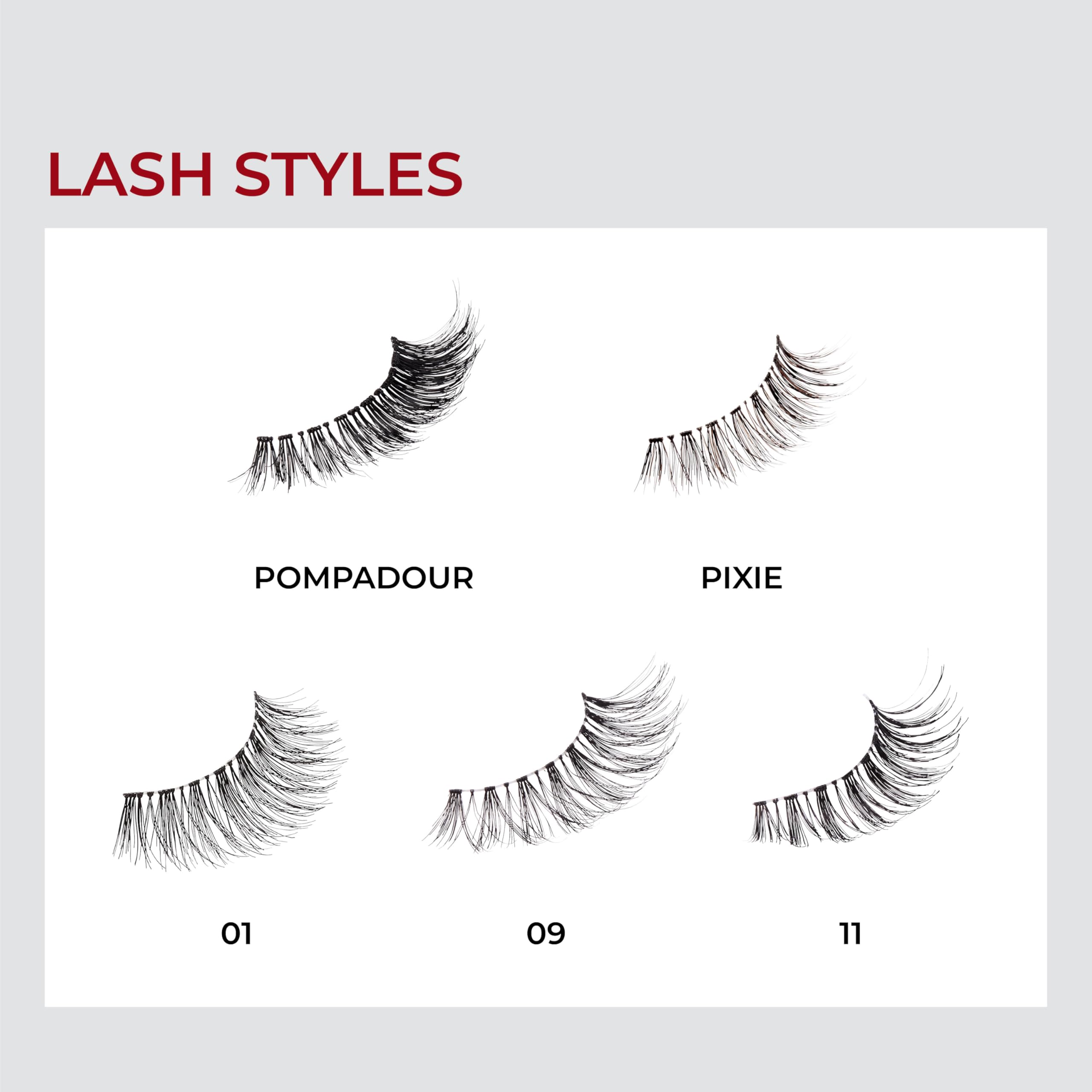 KISS contact lens friendly lashes lie comfortably for long days.