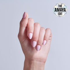 KISS CORE almond-shape press-on nails with natural look and comfortable fit