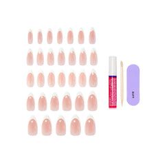 KISS CORE French tip nails design for timeless everyday wear