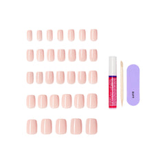 KISS CORE short squoval nails with flexible durability