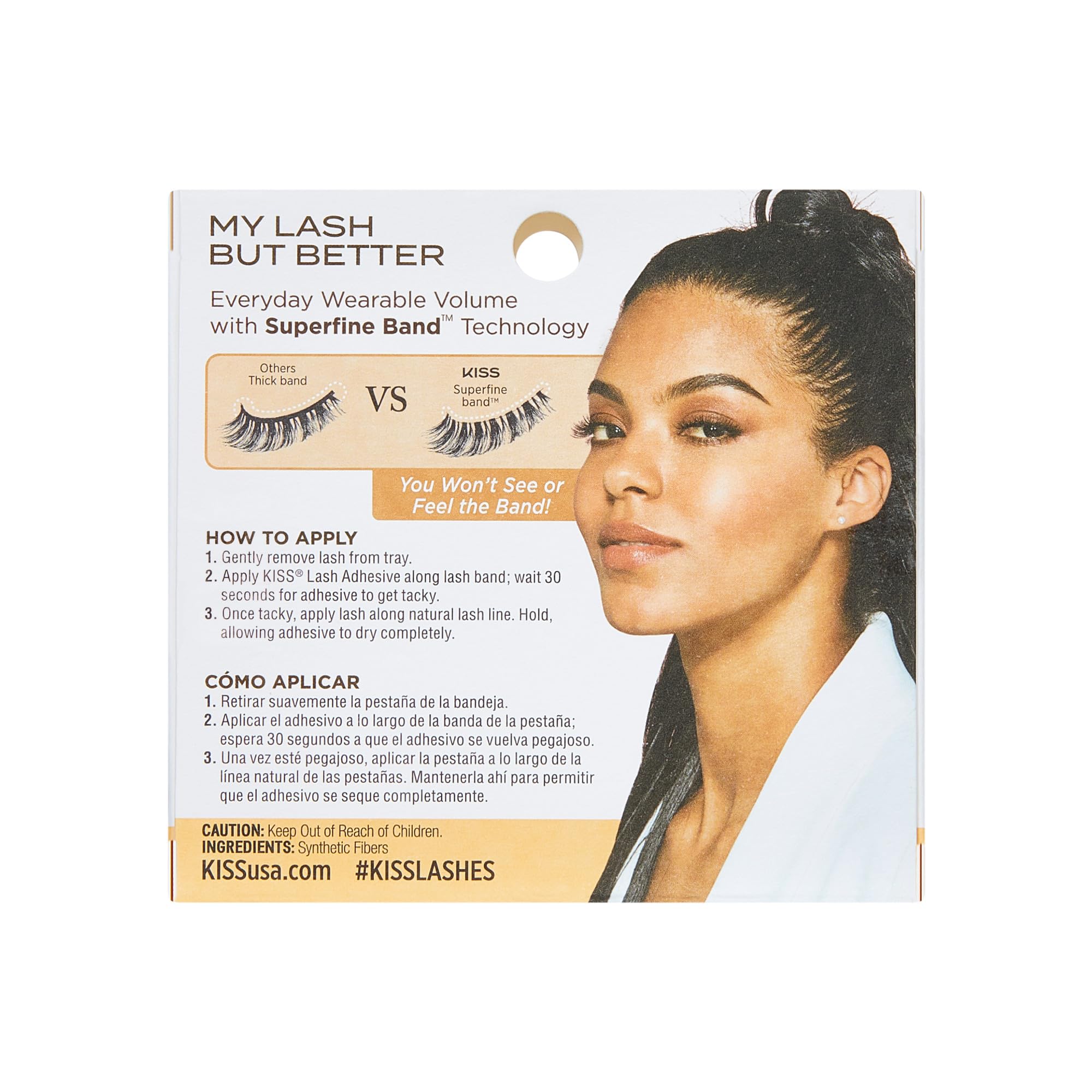 KISS Daily-wear lash style suitable with light makeup.