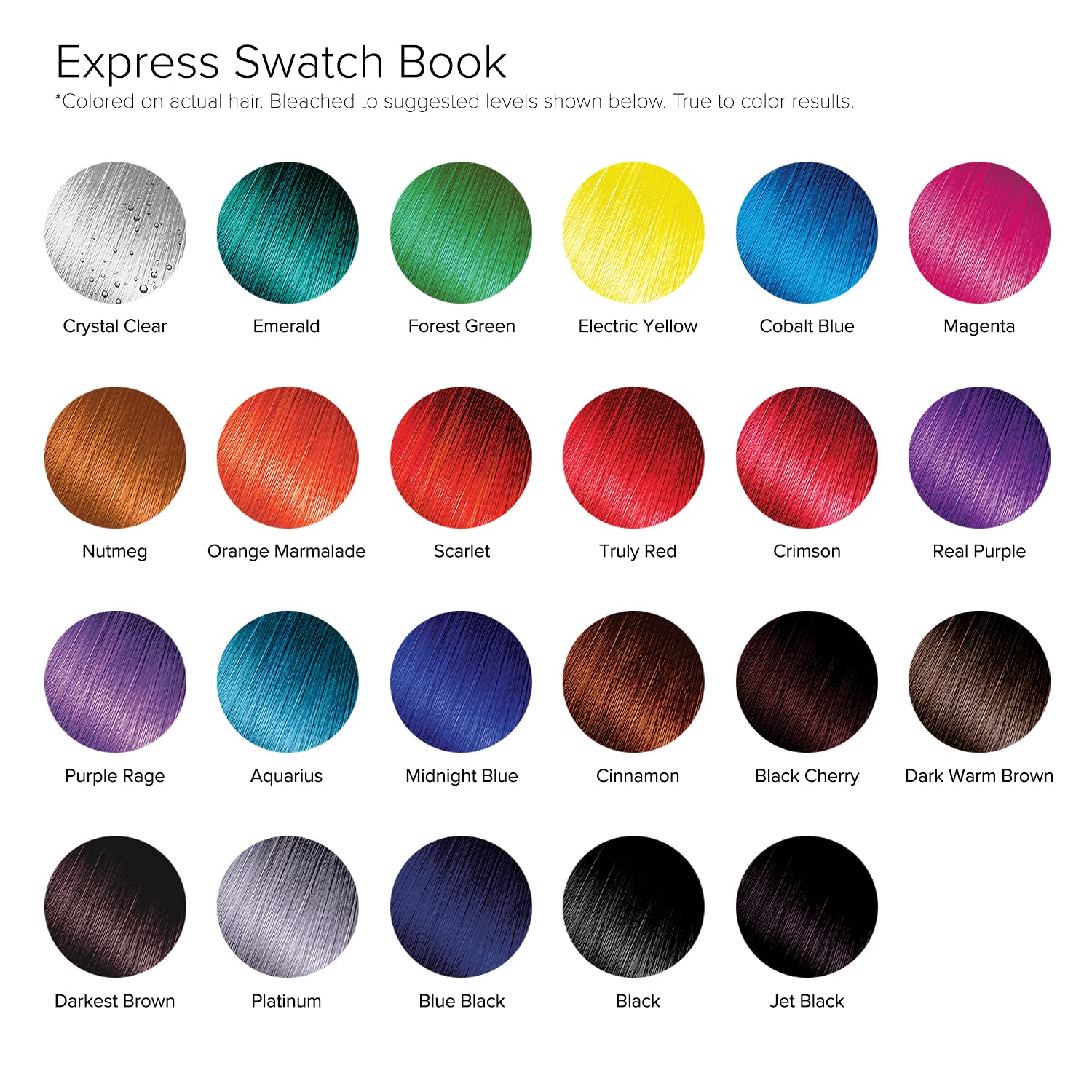 Kiss Express after-bleach tone demo showing rich, fade-friendly color.
