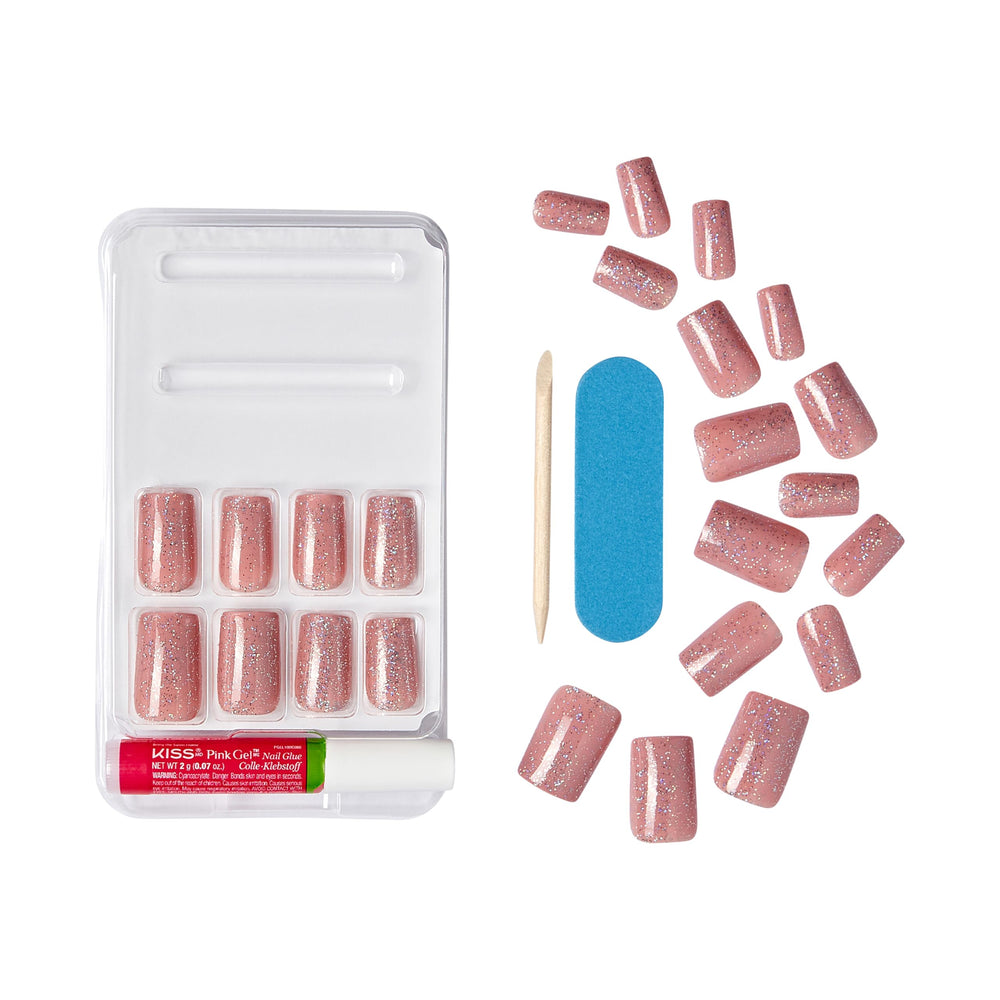 KISS Gel Fantasy adherente-2g: adhesivo incluido para fijación duradera y rápida