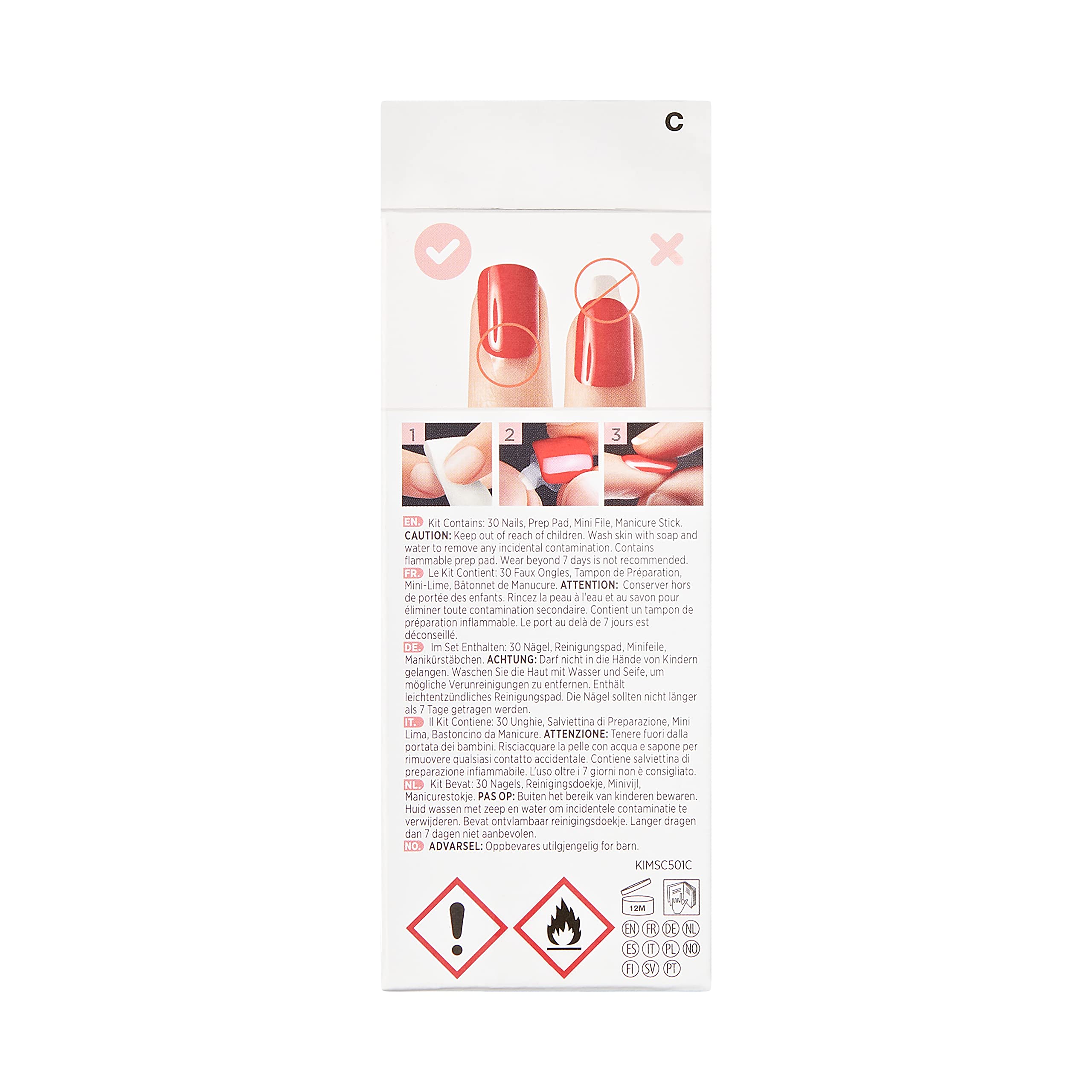 KISS imPRESS prep pad and mini-file aid smooth prep.