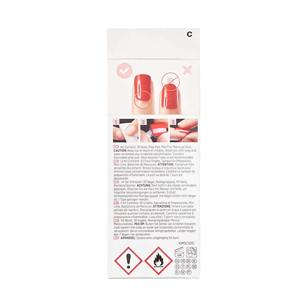 KISS imPRESS prep pad and mini-file aid smooth prep.