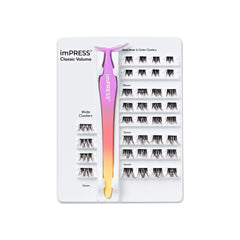 KISS imPRESS 36 lash clusters for multiple wearings.