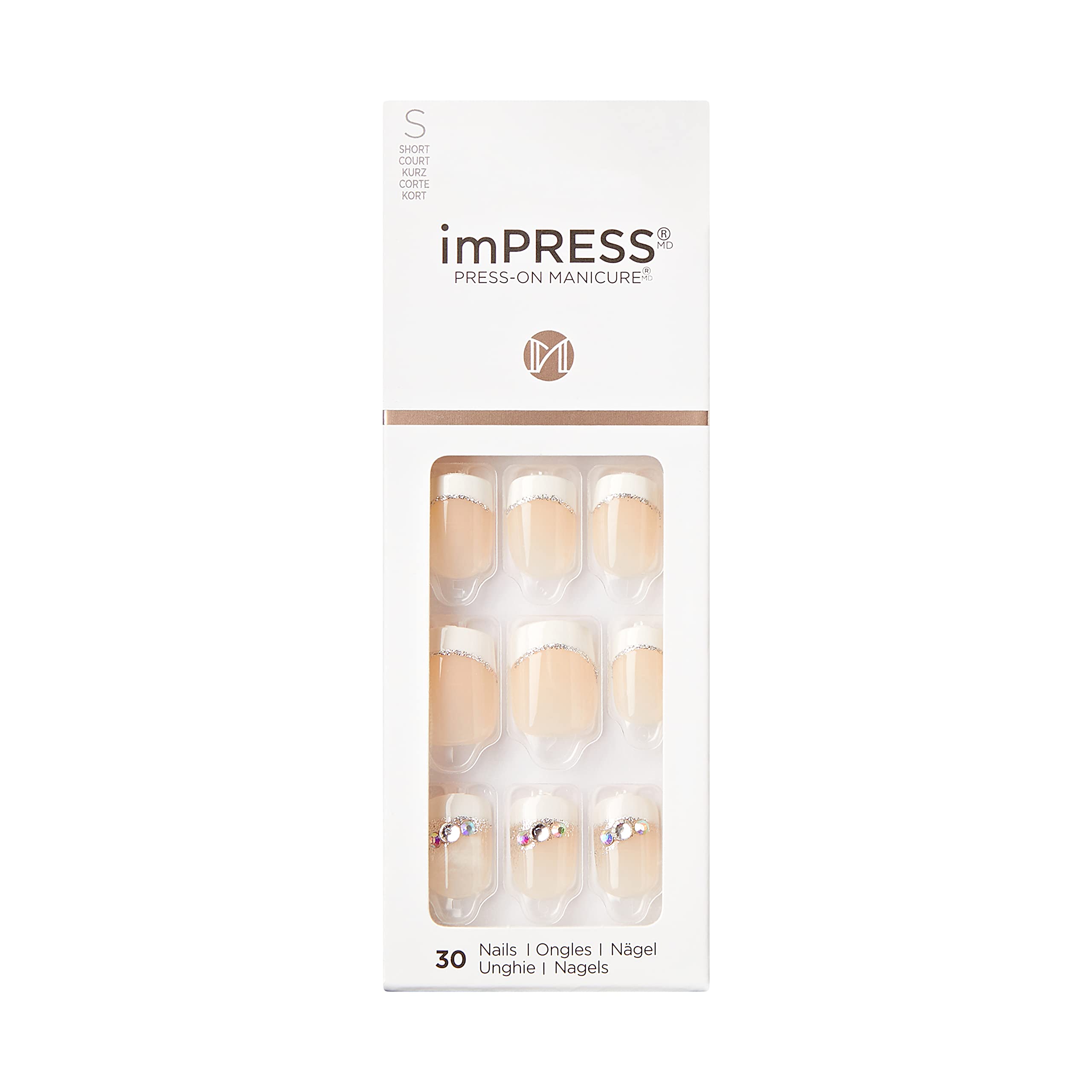 KISS imPRESS Believe kit for quick at-home press-on manicure.