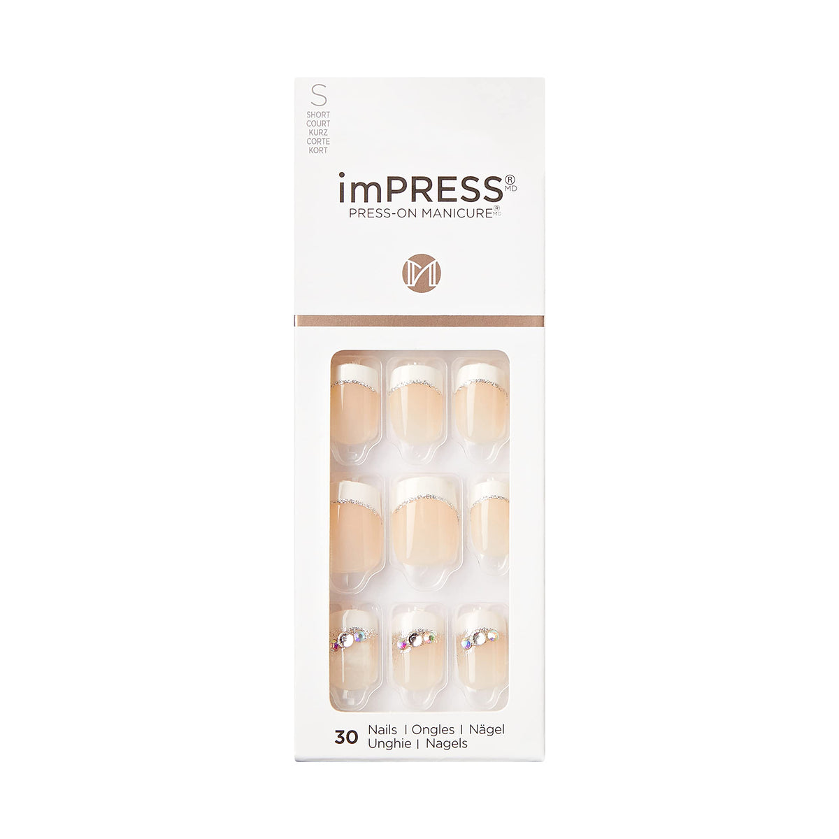 KISS imPRESS Believe kit for quick at-home press-on manicure.