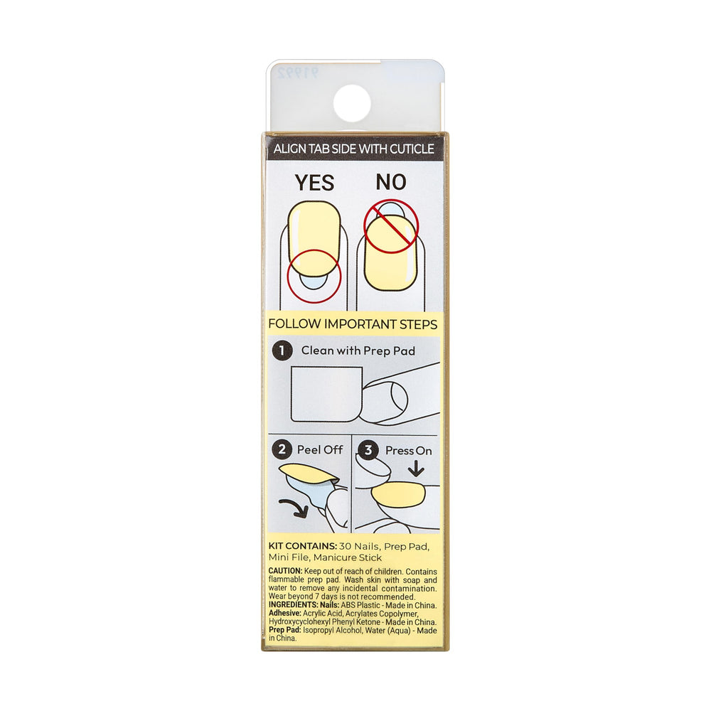KISS imPRESS kit completo 30 uñas en tallas variadas