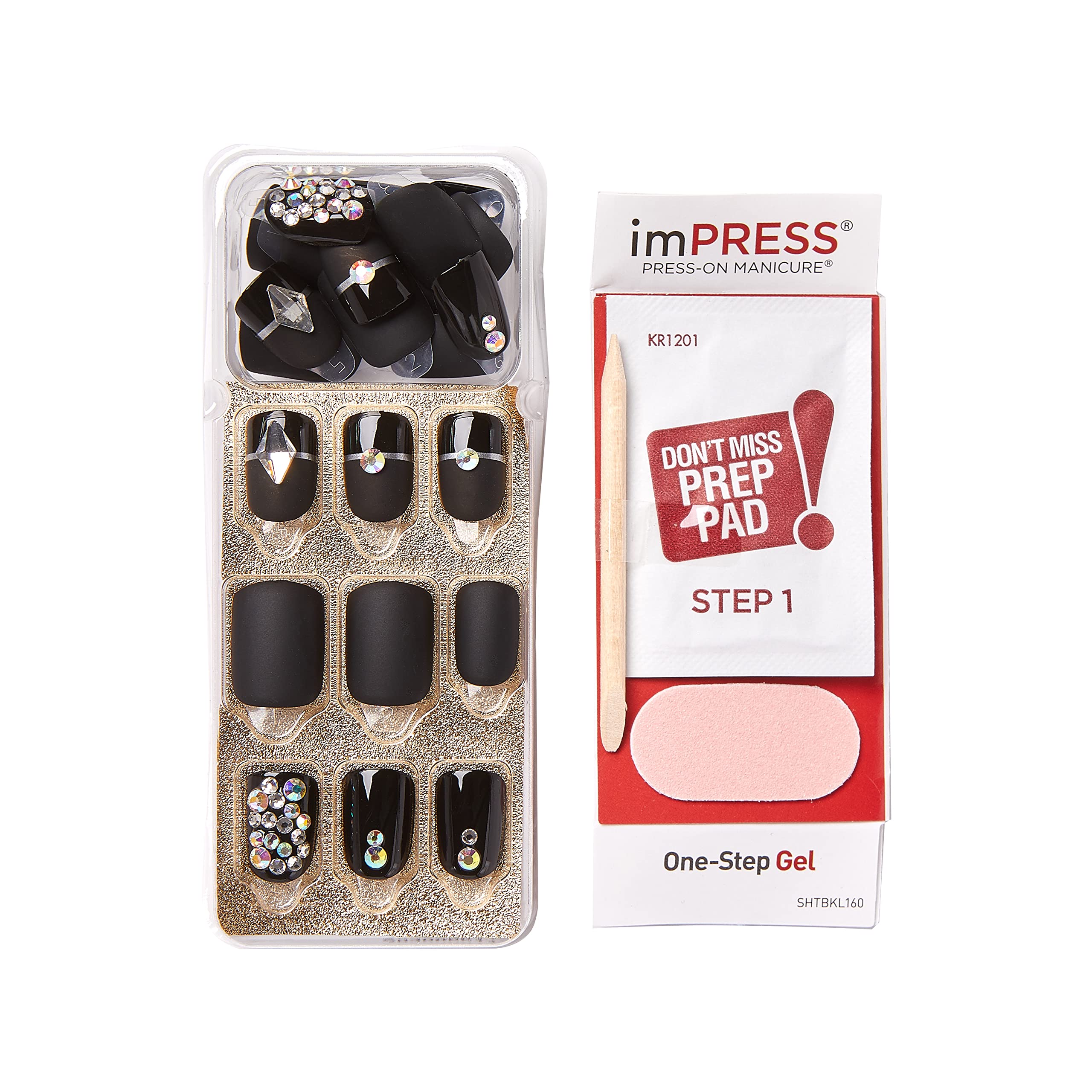 KISS imPRESS Lavish uñas para casa rapidas y efecto profesional