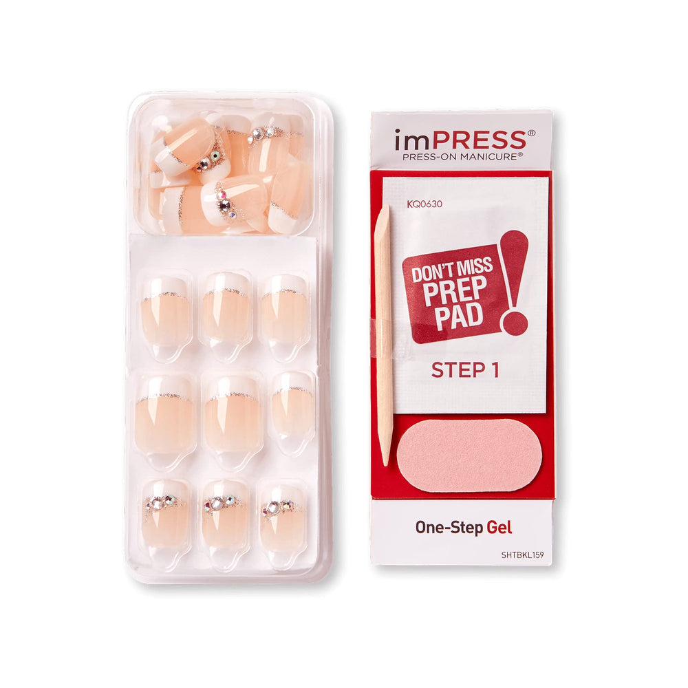 KISS imPRESS strong-bond design helps nails stay put until removal.