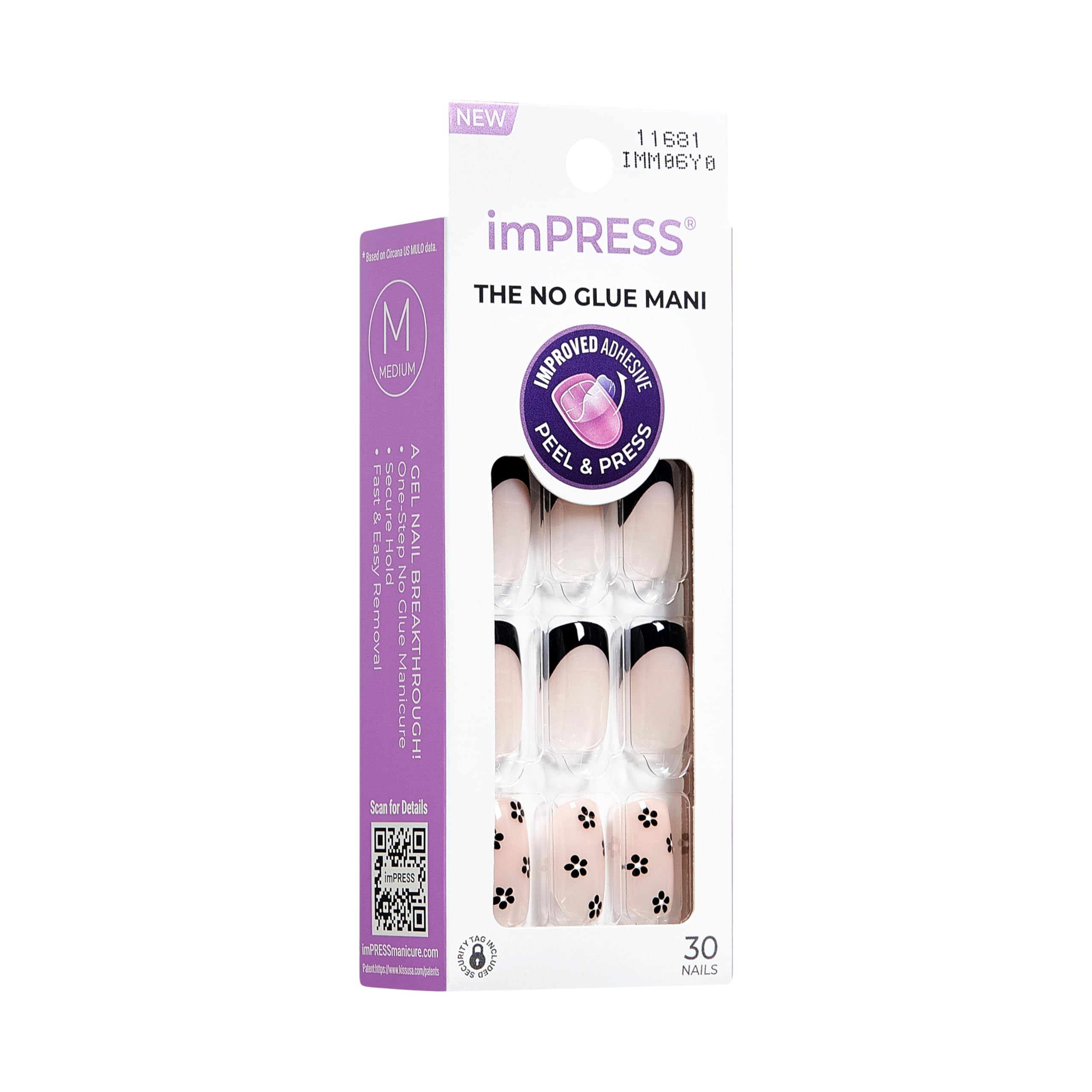KISS imPRESS No Glue Mani, perfecto para uso diario y ocasiones especiales.