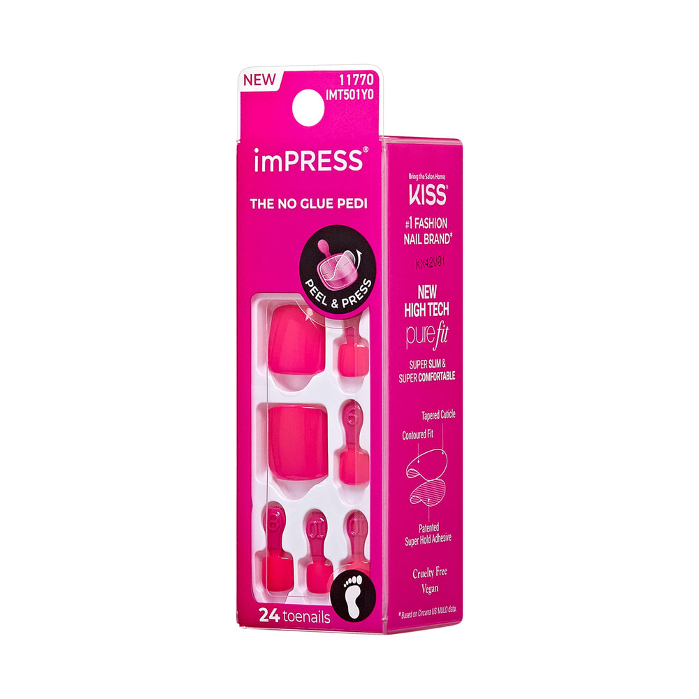 KISS imPRESS retirada fácil sin dañar uñas naturales.