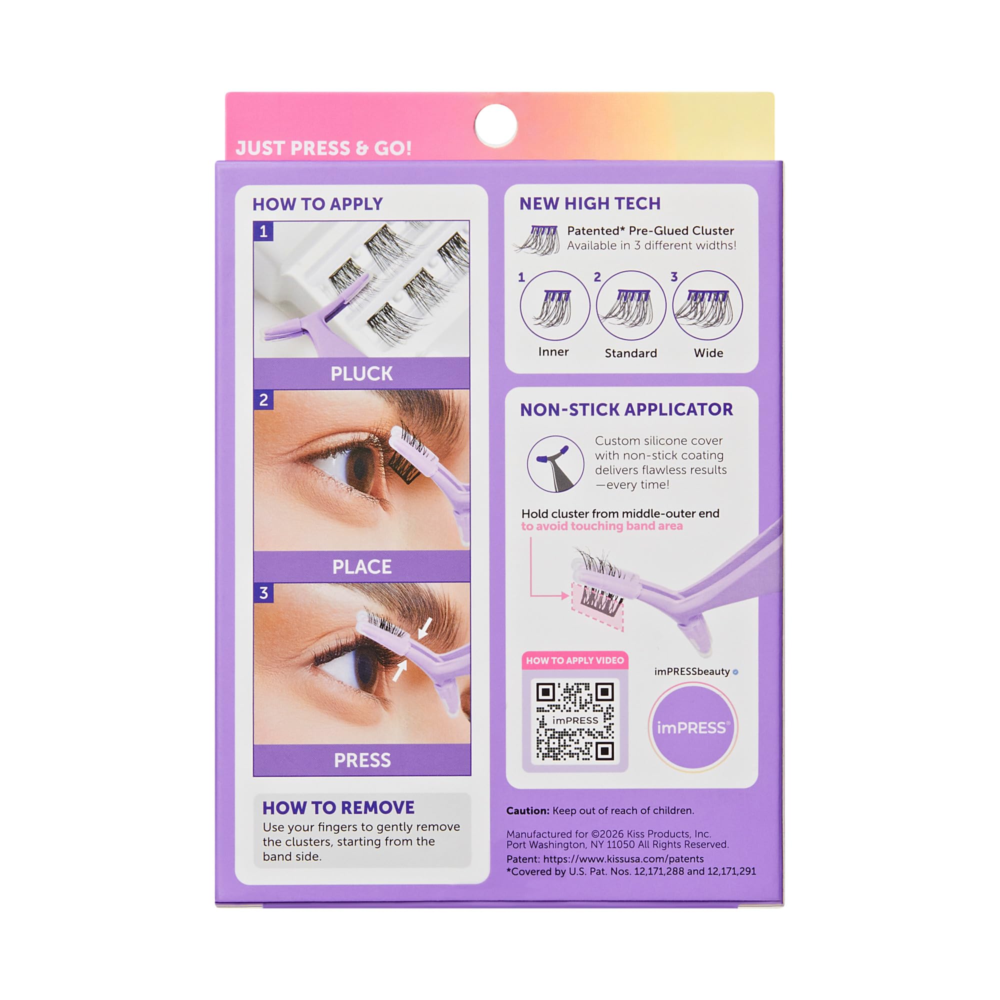 KISS imPRESS salon-quality lashes you can apply at home.