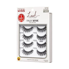 KISS Lash Couture Faux Mink Jubilee 10mm knot-free band close-up for seamless lashes