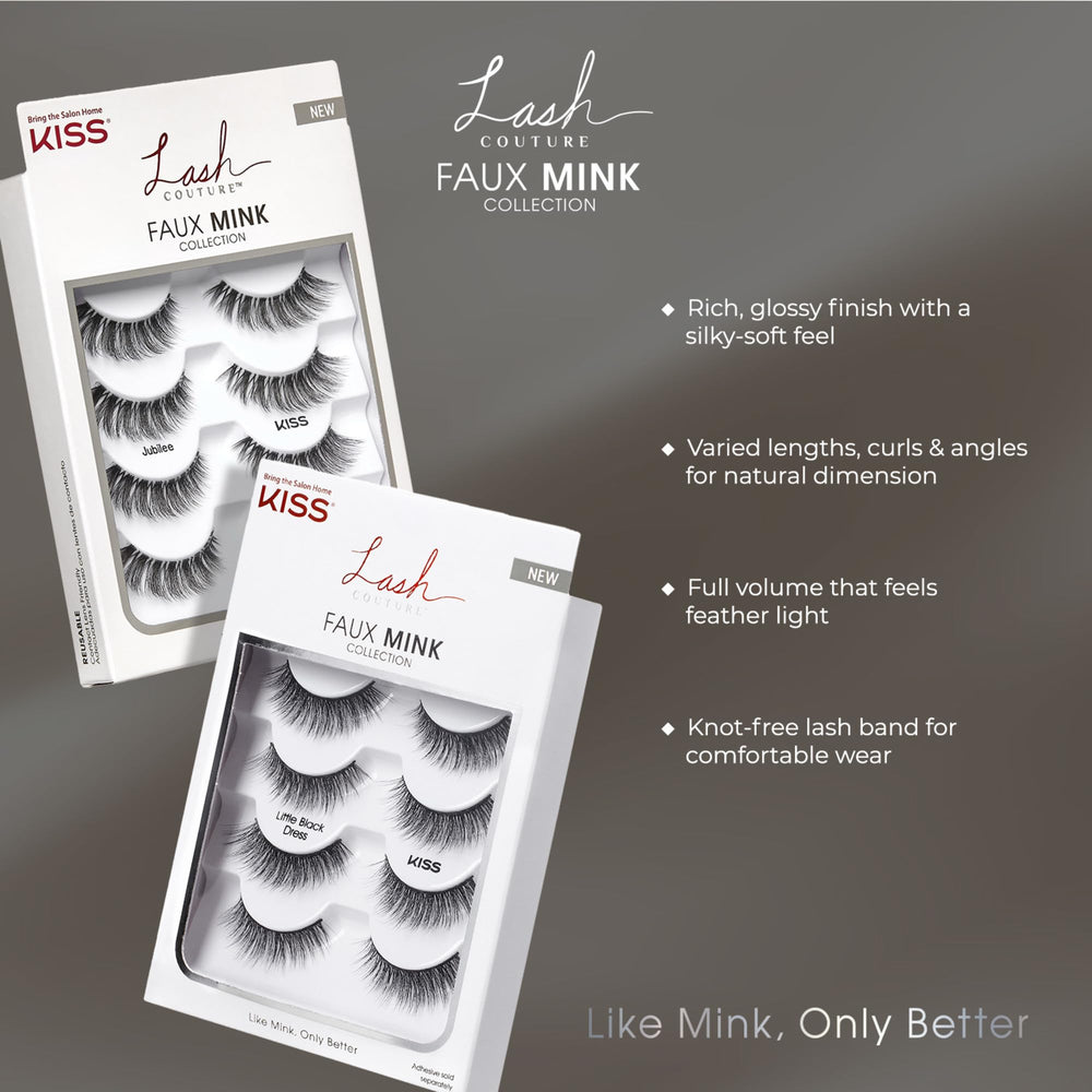 KISS Jubilee 10mm luxurious soft fibers for comfortable all-day wear