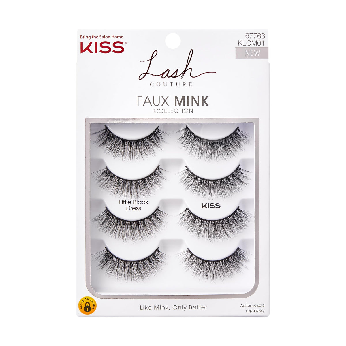 KISS Lash Couture faux mink Little Black Dress 12mm pack for a dramatic evening look