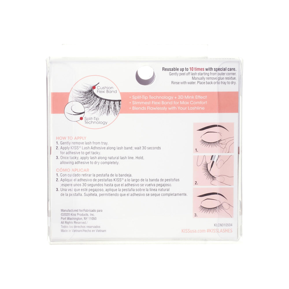 KISS Lash Couture Naked Drama Chiffon cushion band detail for contoured fit