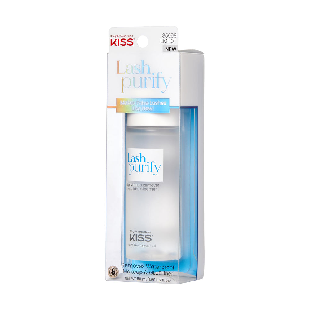 KISS Lash Purify, desmaquillante a prueba de agua que elimina maquillaje resistente.