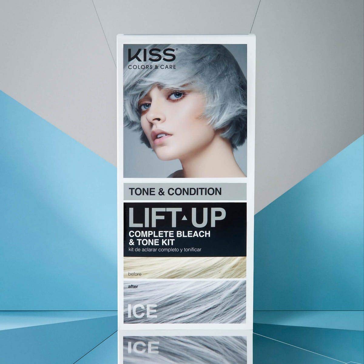 KISS Lift Up tray for tidy, controlled bleaching sessions.