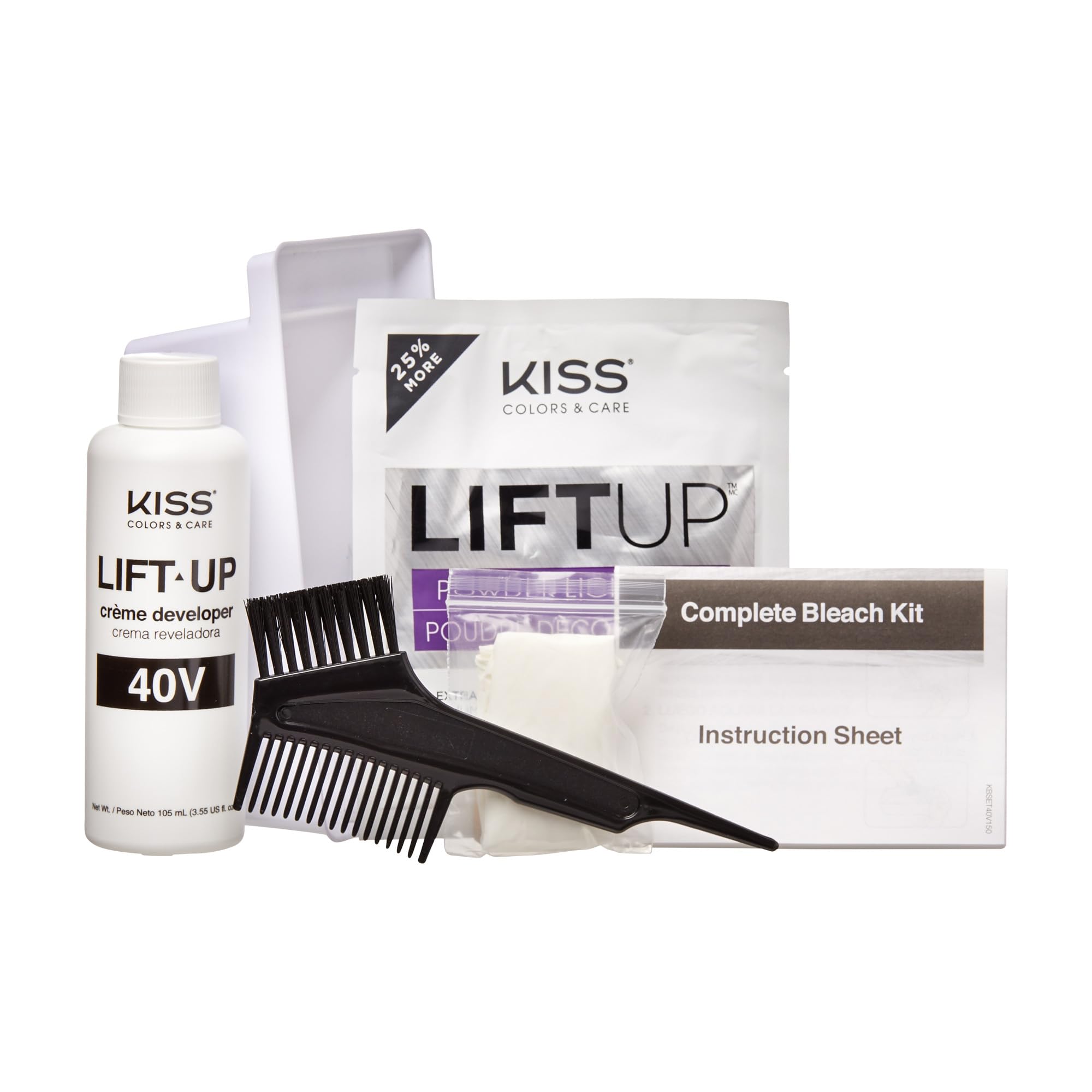 KISS Plastic Gloves protect hands during at-home lightening.