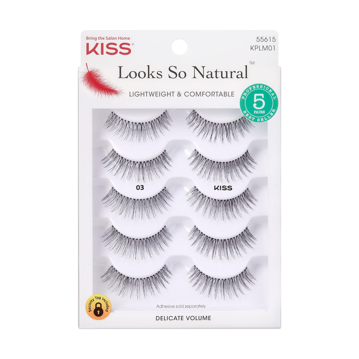 KISS Looks So Natural 03 lash clusters for natural volume and easy wear.