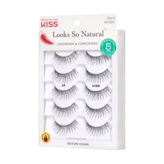 KISS Looks So Natural 03 lightweight lashes offer comfortable all-day wear.