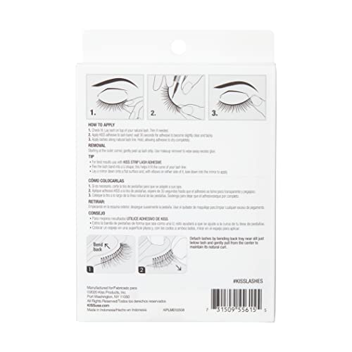 KISS Looks So Natural 03 soft-end tapered lashes for feather-light daily use.