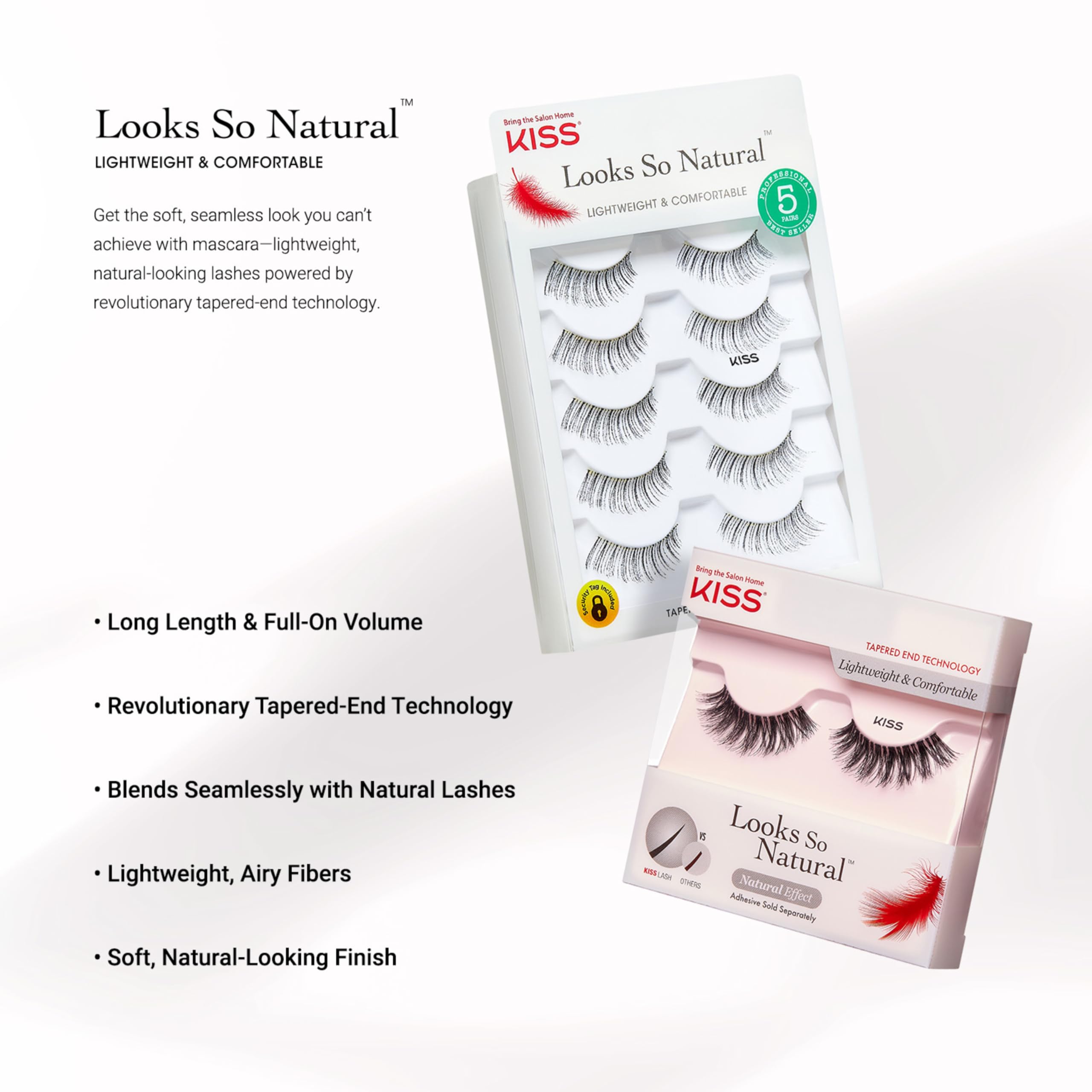 KISS Looks So Natural reusable lashes up to 10 uses