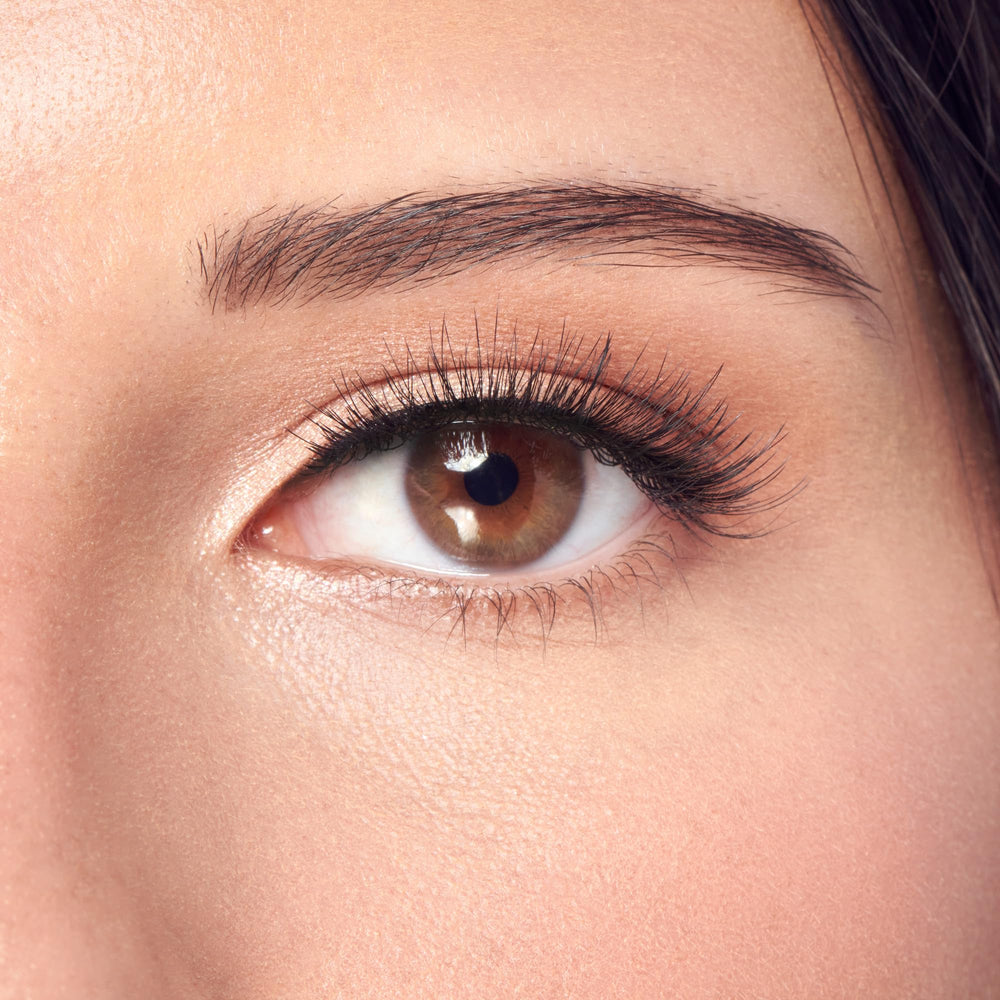 KISS Looks So Natural Shy 12mm lashes close-up showing tapered ends for natural blend.