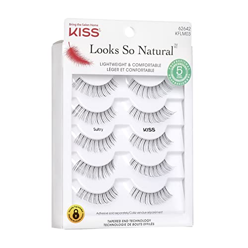 KISS Looks So Natural Sultry 12mm lashes ideal all-day wear.
