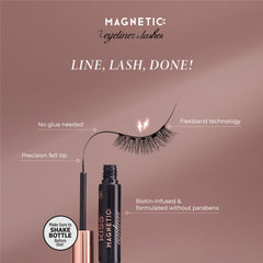 KISS Lure magnetic lashes close-up with strong hold