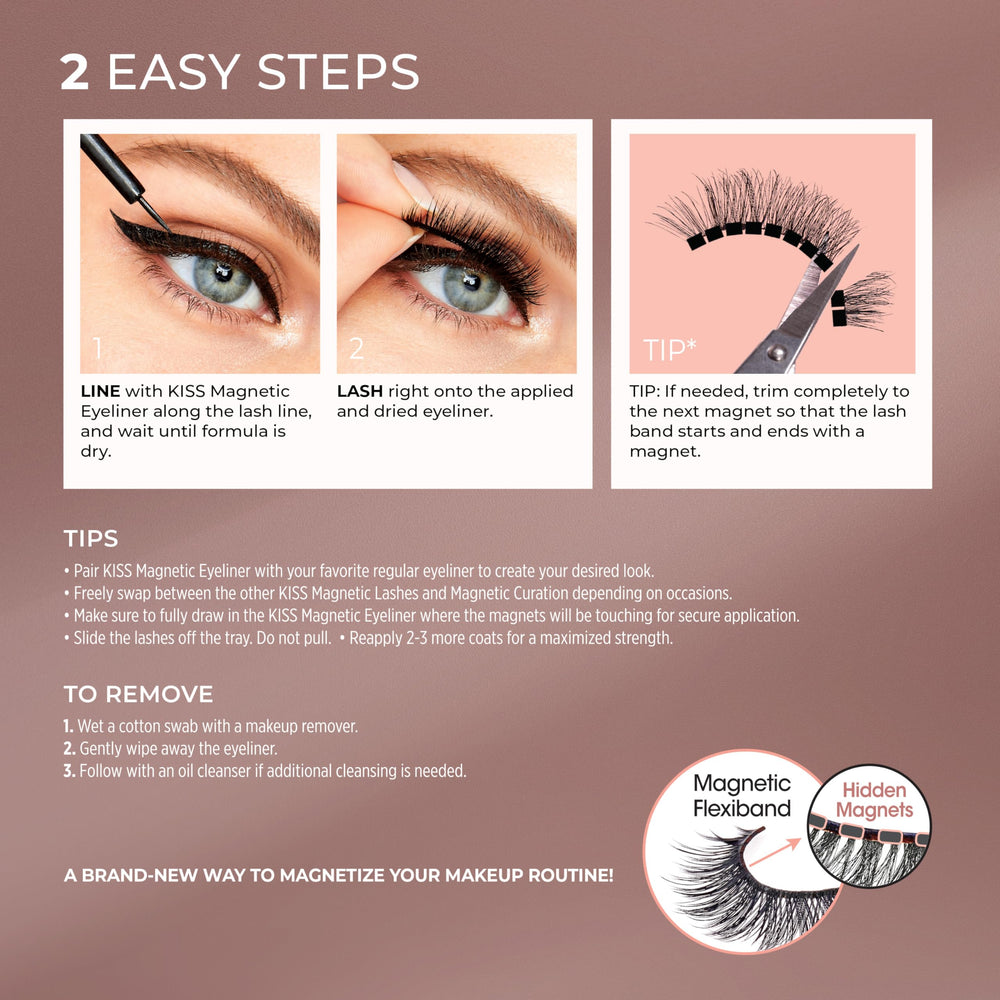 KISS Lure precision tip brush aiding precise eyeliner application