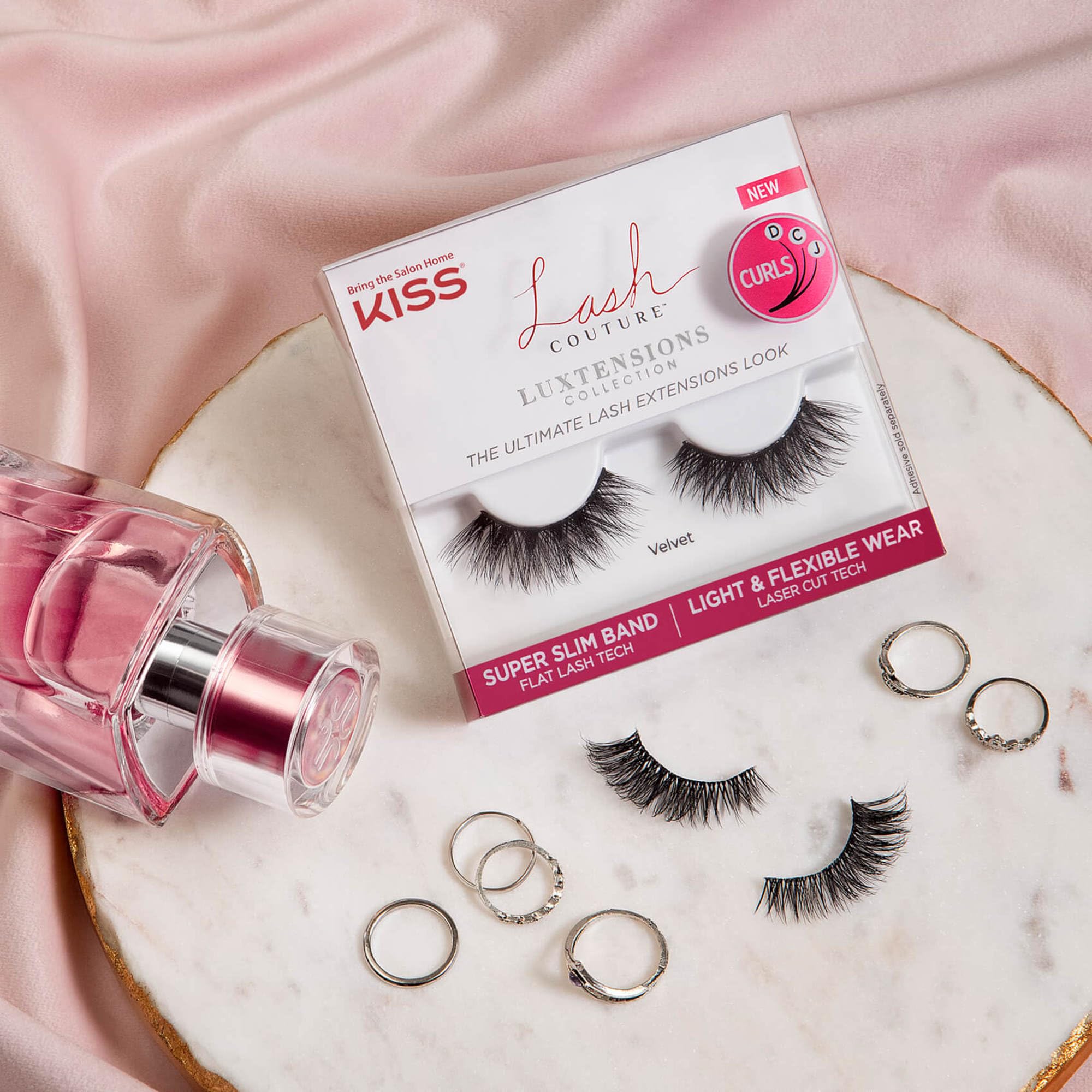 KISS LuXtensions easy application for a salon-like look at home.