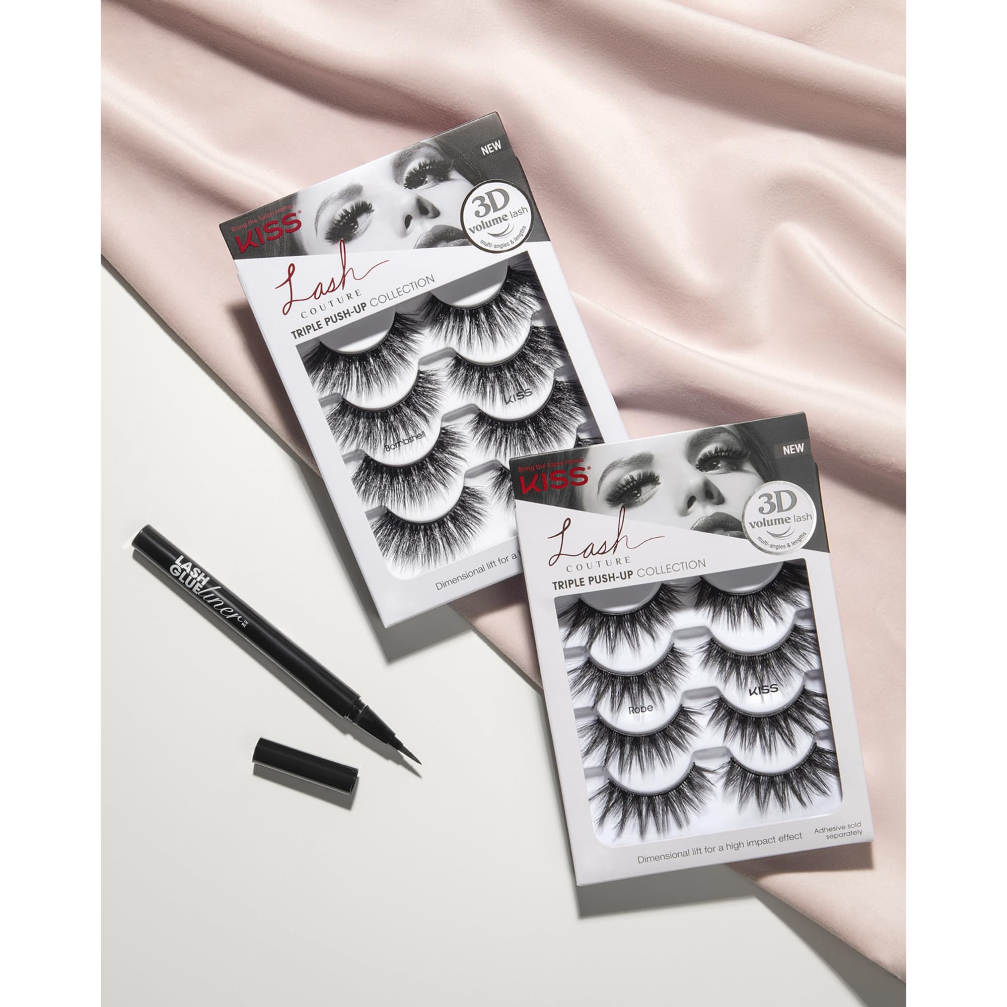 Kiss close-up reveals luxe texture and depth