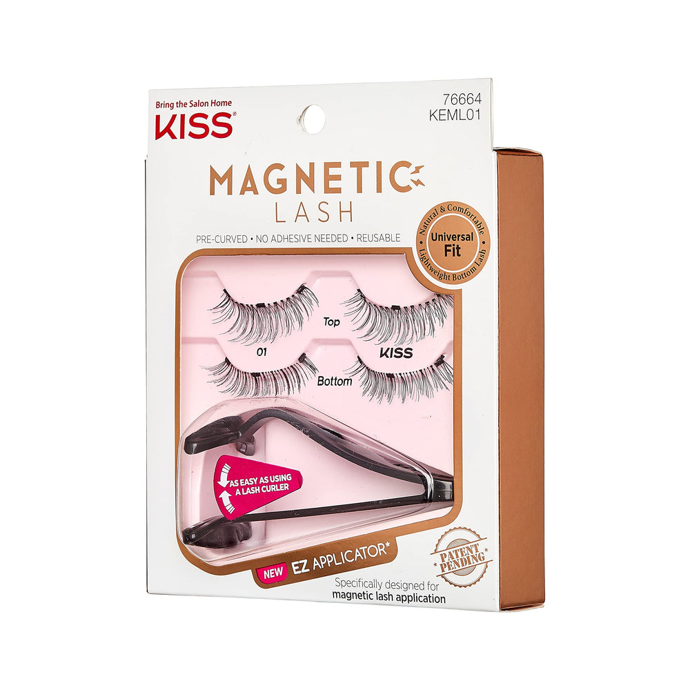 KISS Magnetic Lash 01 universal fit adapts to most eye shapes for comfort
