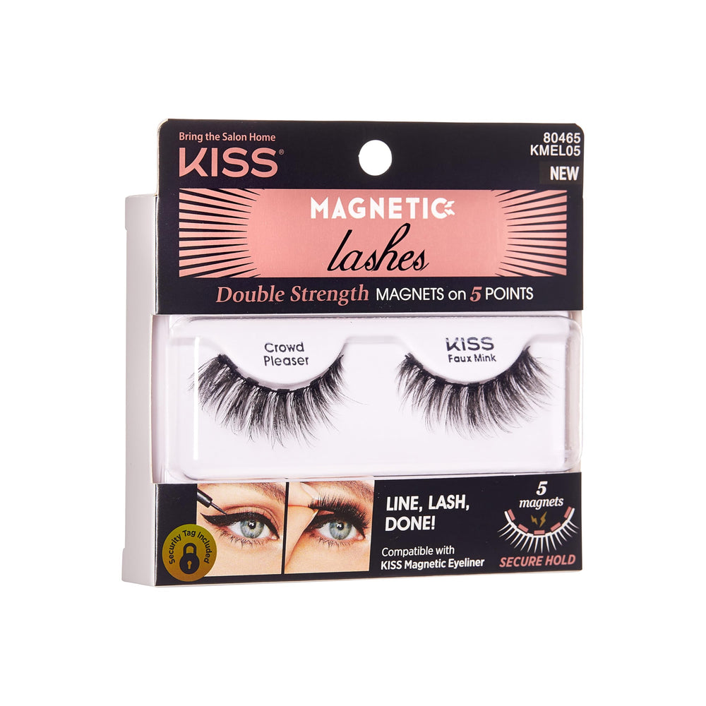 KISS magnetic lashes withstand wind for long-lasting confidence.