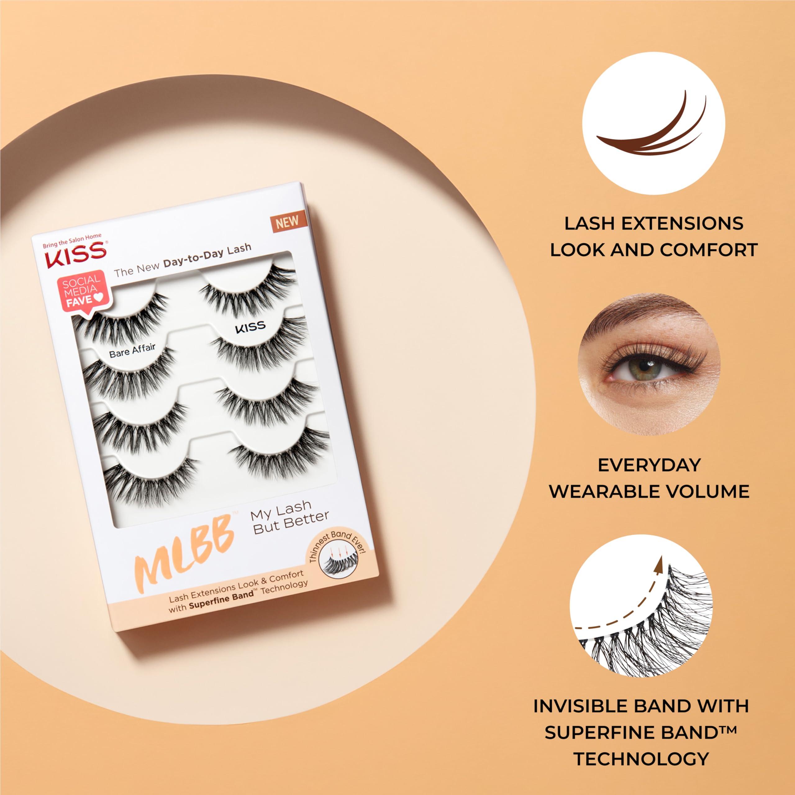 KISS MLBB No Filters cruelty-free lashes for ethical beauty routines