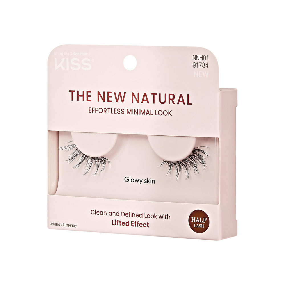 KISS The New Natural packaging with one half-lash pair for school looks.