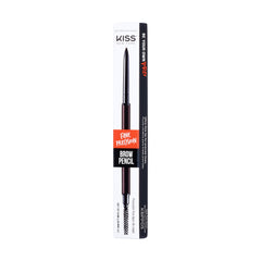 Kiss New York Brow Pencil with spoolie for quick blending.