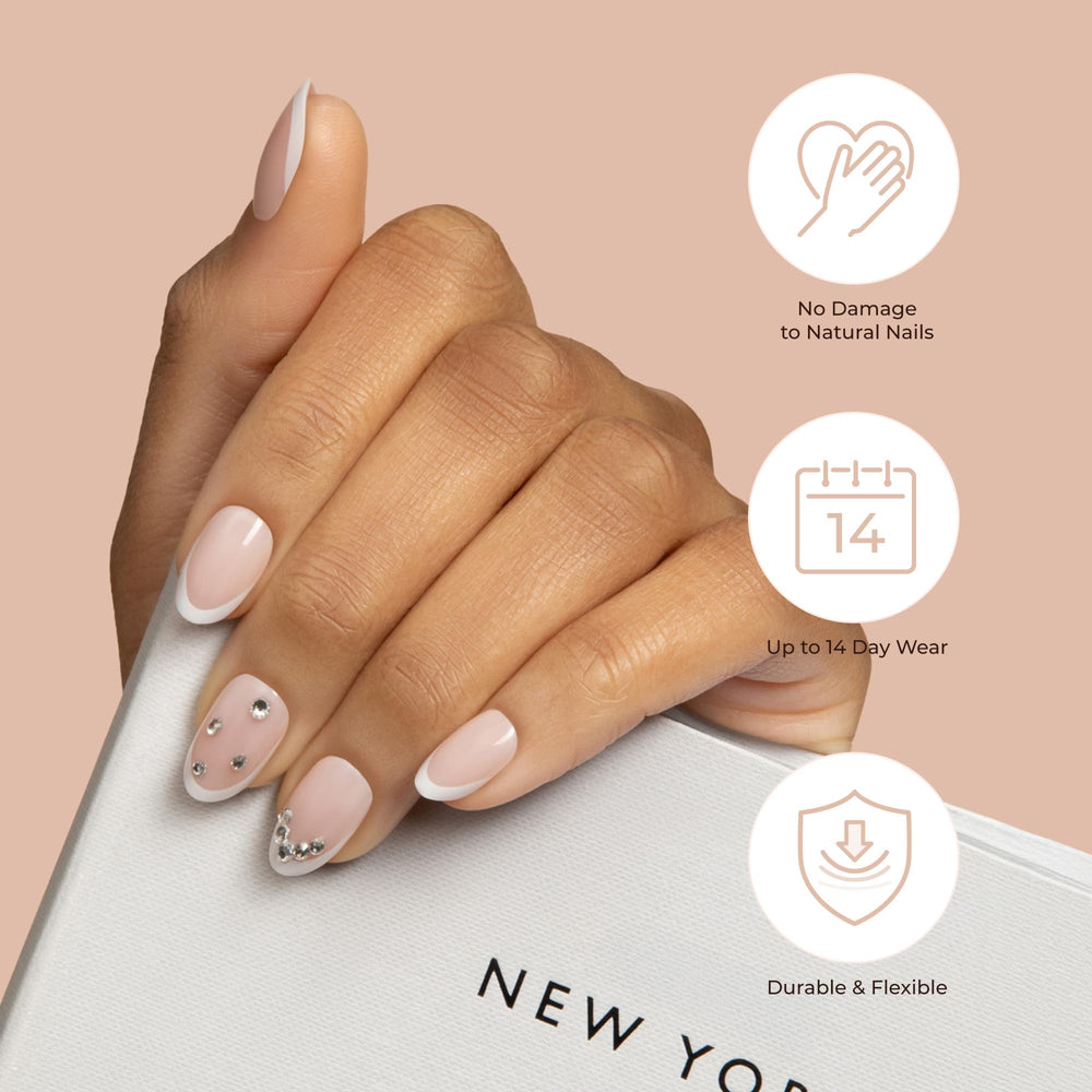 KISS New York Premium Classy Nails durable up to seven days of wear.
