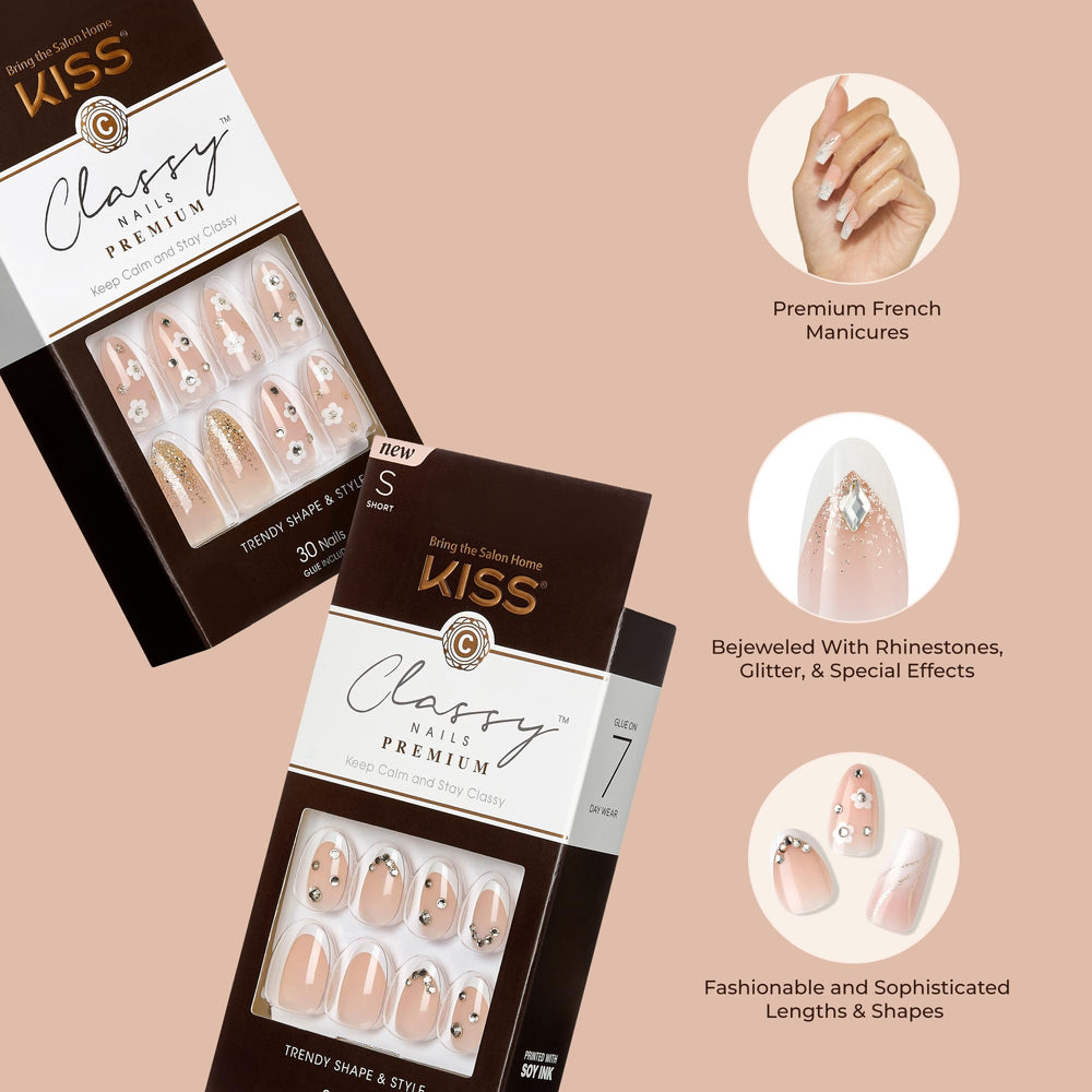 KISS New York pink gel glue for secure, quick nail application.