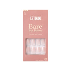 KISS pink gel nail glue included with the kit for easy home adhesion.