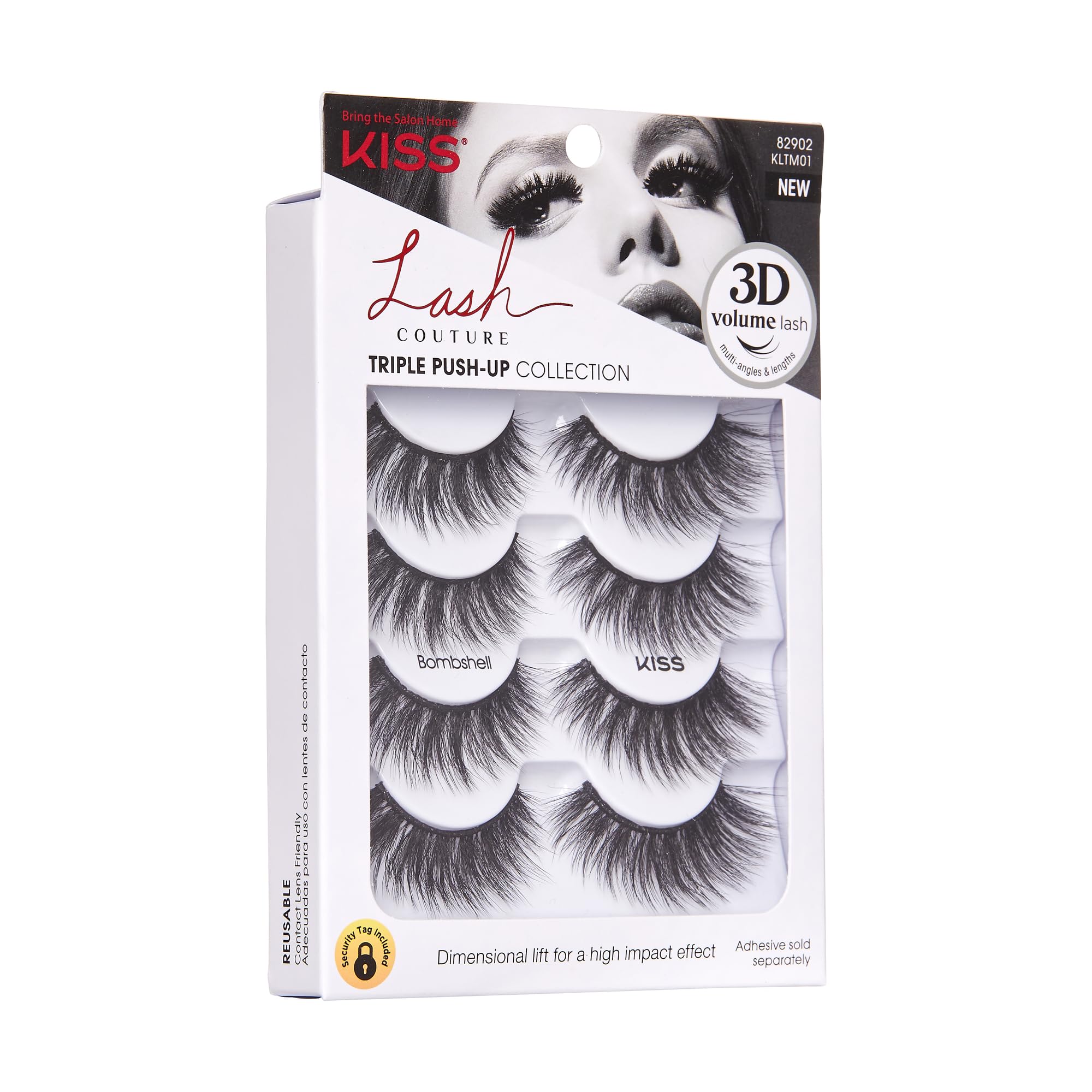 Kiss reusable lash clusters extend wear and reduce waste.