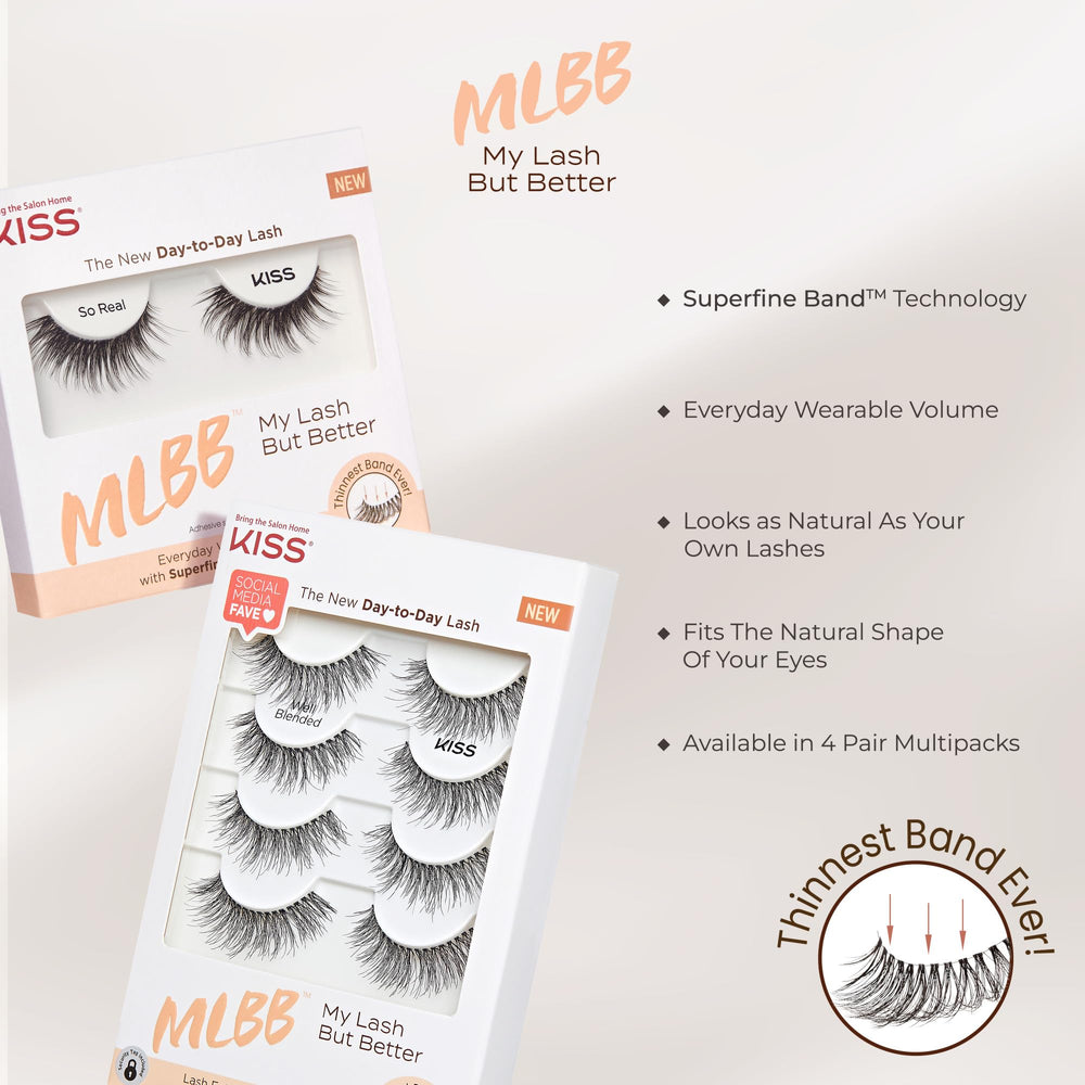KISS Reusable lashes with proper care for longer use.