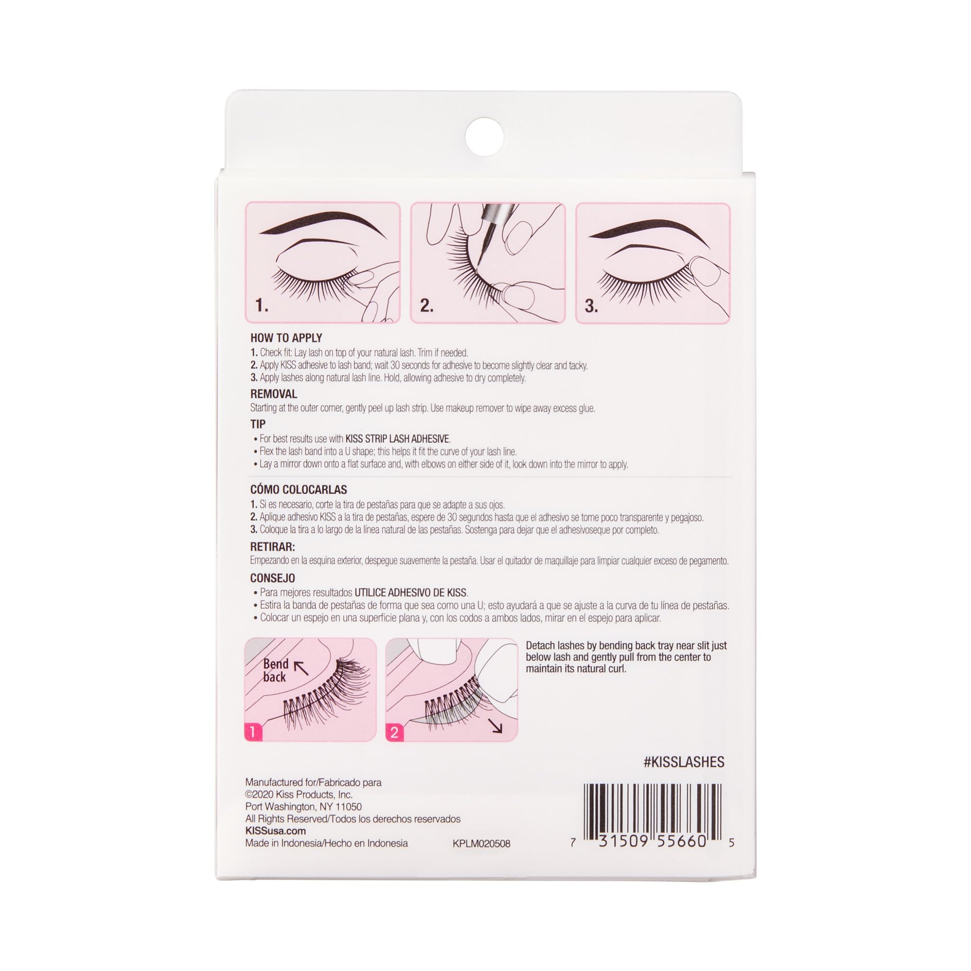 KISS So Wispy 12mm lashes enhance daily makeup with lightweight appeal.