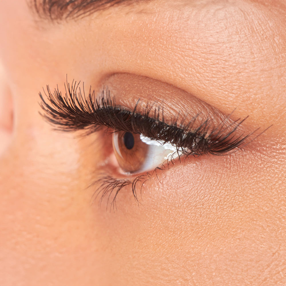 KISS So Wispy 16mm lashes blend with natural lashes for seamless daily wear