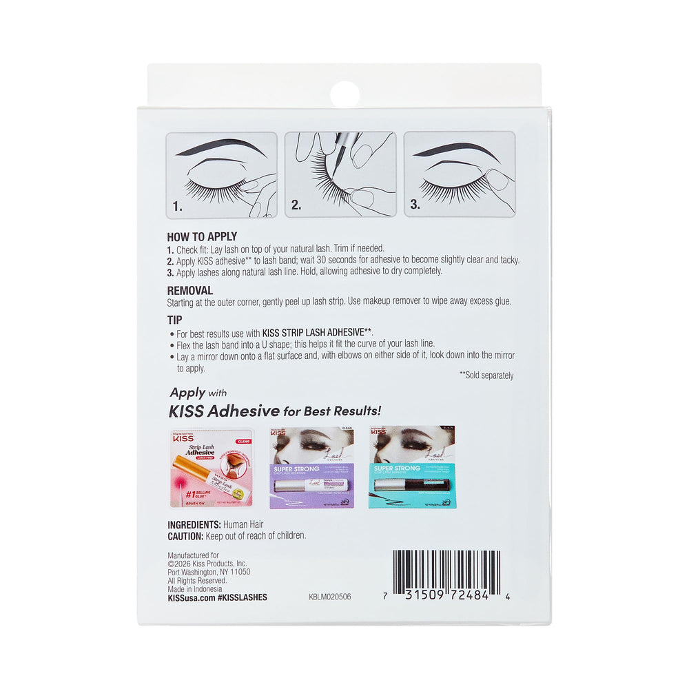 Lashes are lightweight with a soft, natural curl