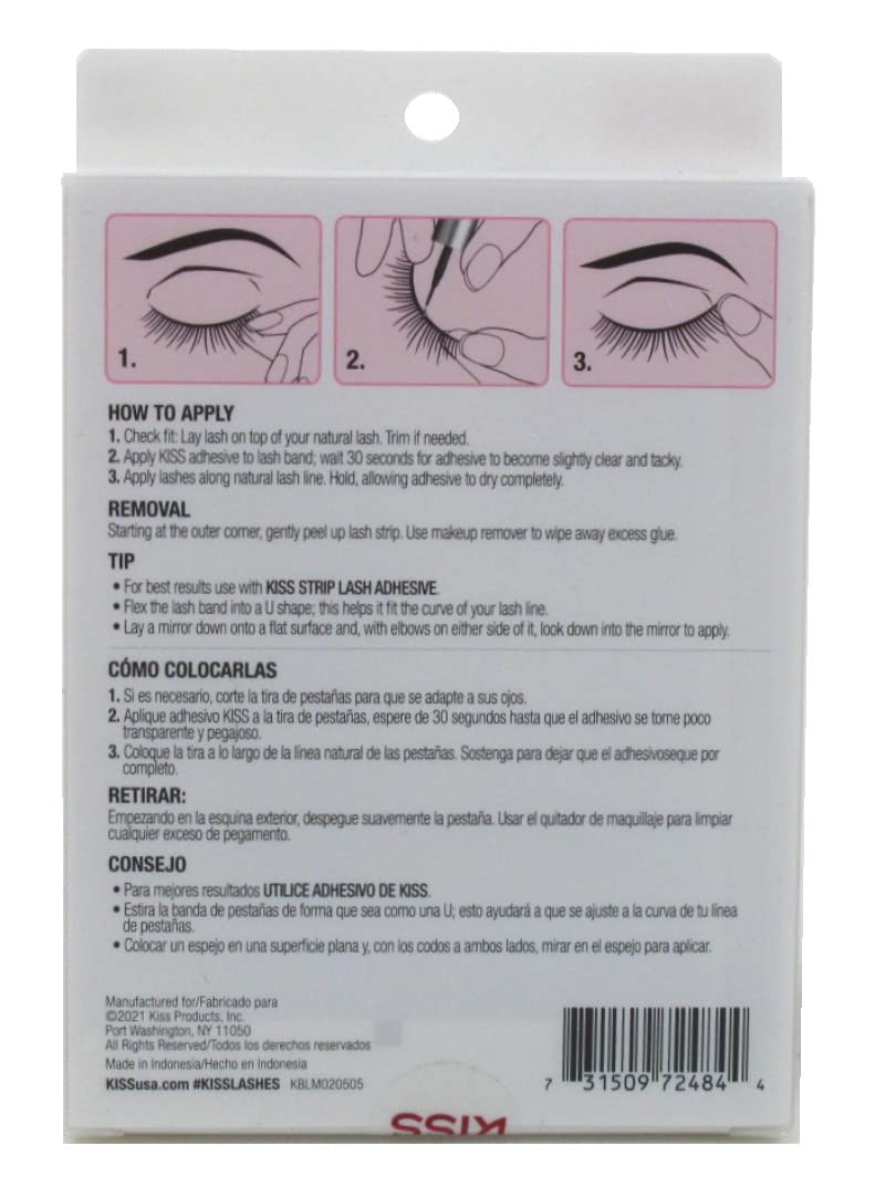 KISS So Wispy Pompadour Lashes image 2 enhances curl and lift for a natural yet noticeable fringe