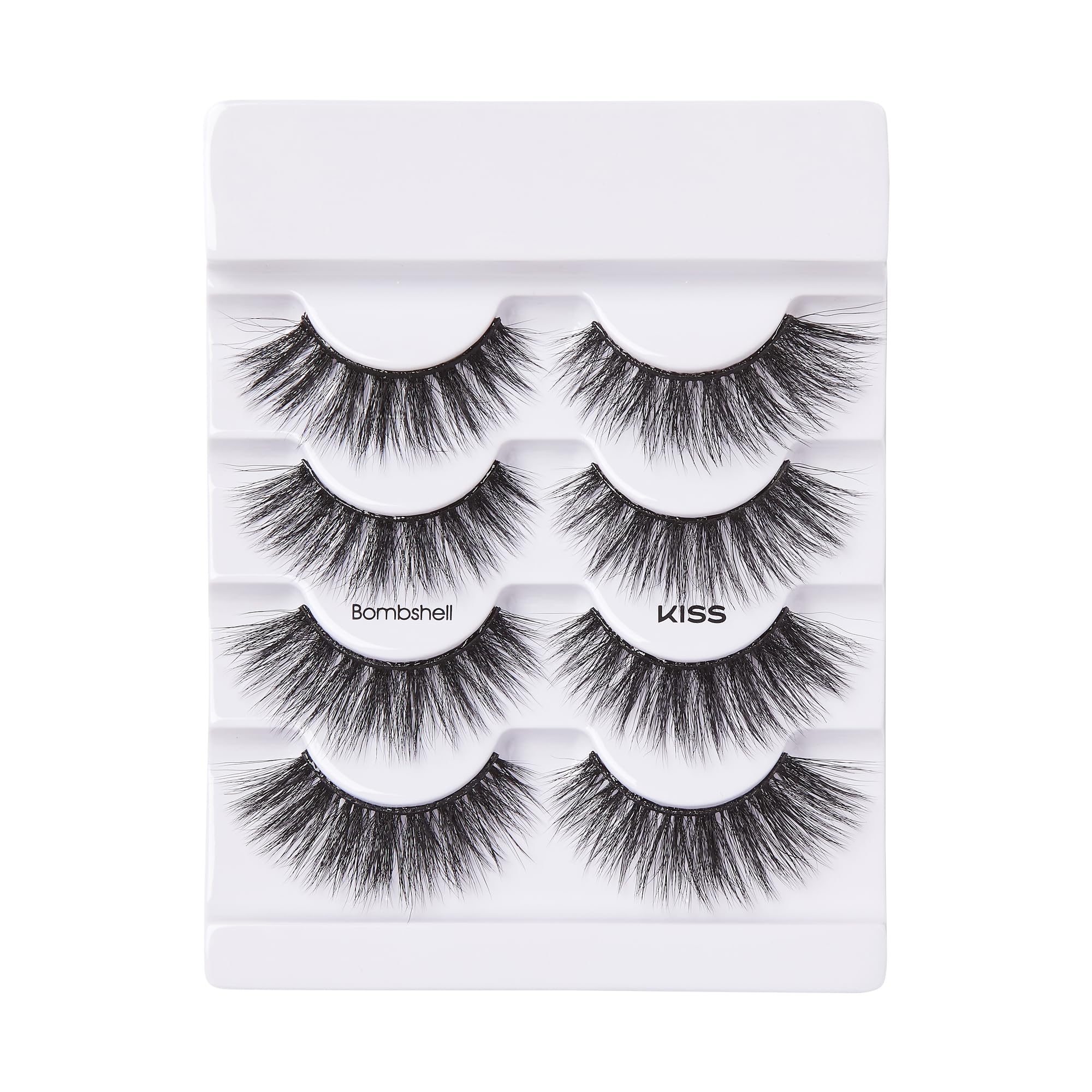 Kiss Split-Tip Technology delivers full, fluffy volume from multiple angles.